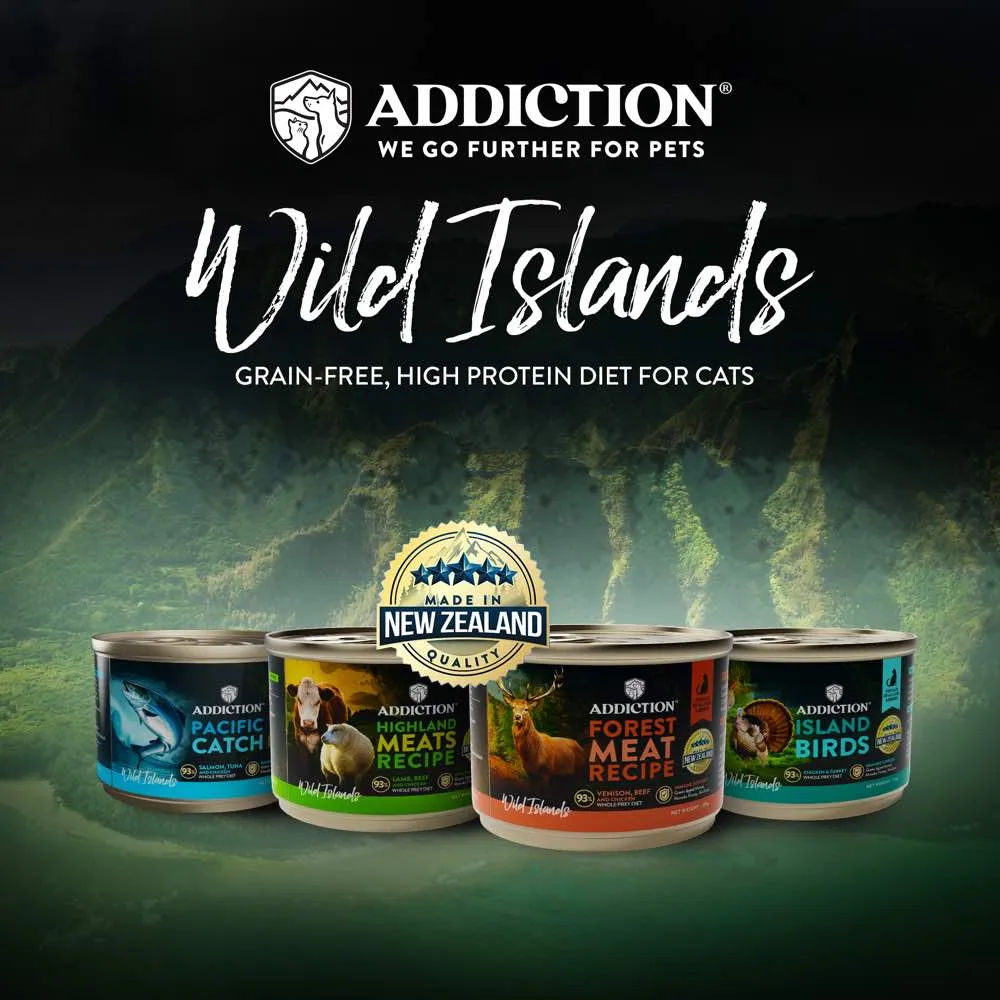 23% OFF: Addiction Wild Islands Island Birds Chicken & Turkey Grain-Free Canned Cat Food 185g