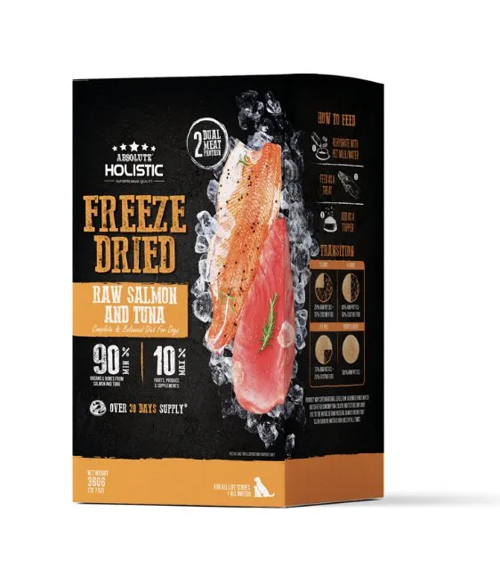 Absolute Holistic Freeze Dried Patties Dog Food (Salmon & Tuna)