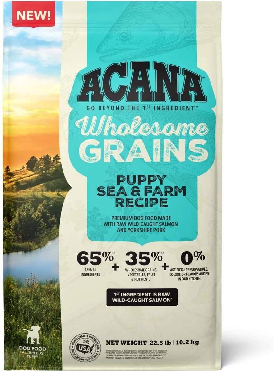 ACANA Wholesome Grains Puppy Sea & Farm Recipe Dry Dog Food