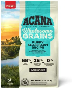 ACANA Wholesome Grains Puppy Sea & Farm Recipe Dry Dog Food