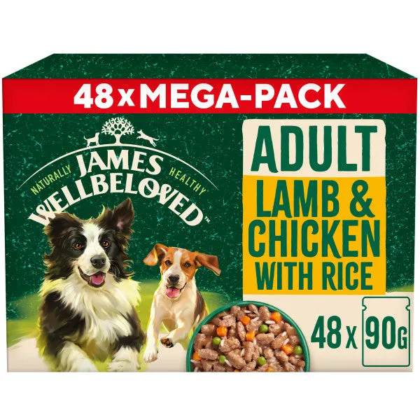 Adult Lamb & Chicken & Rice in Gravy Wet Dog Food Pouches