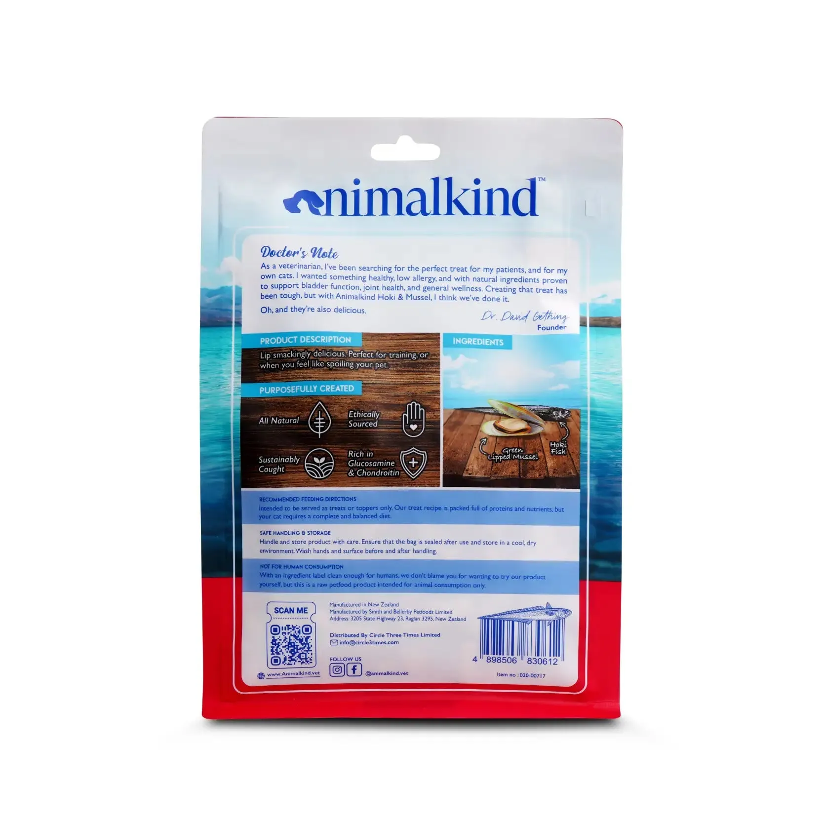 Animalkind Freeze-Dried Raw Pet Treats - Hoki & Mussel 85g