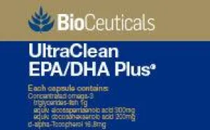 Bioceuticals UltraClean EPA/DHA Plus Ultra-Purified, Concentrated Fish Oil 120 caps