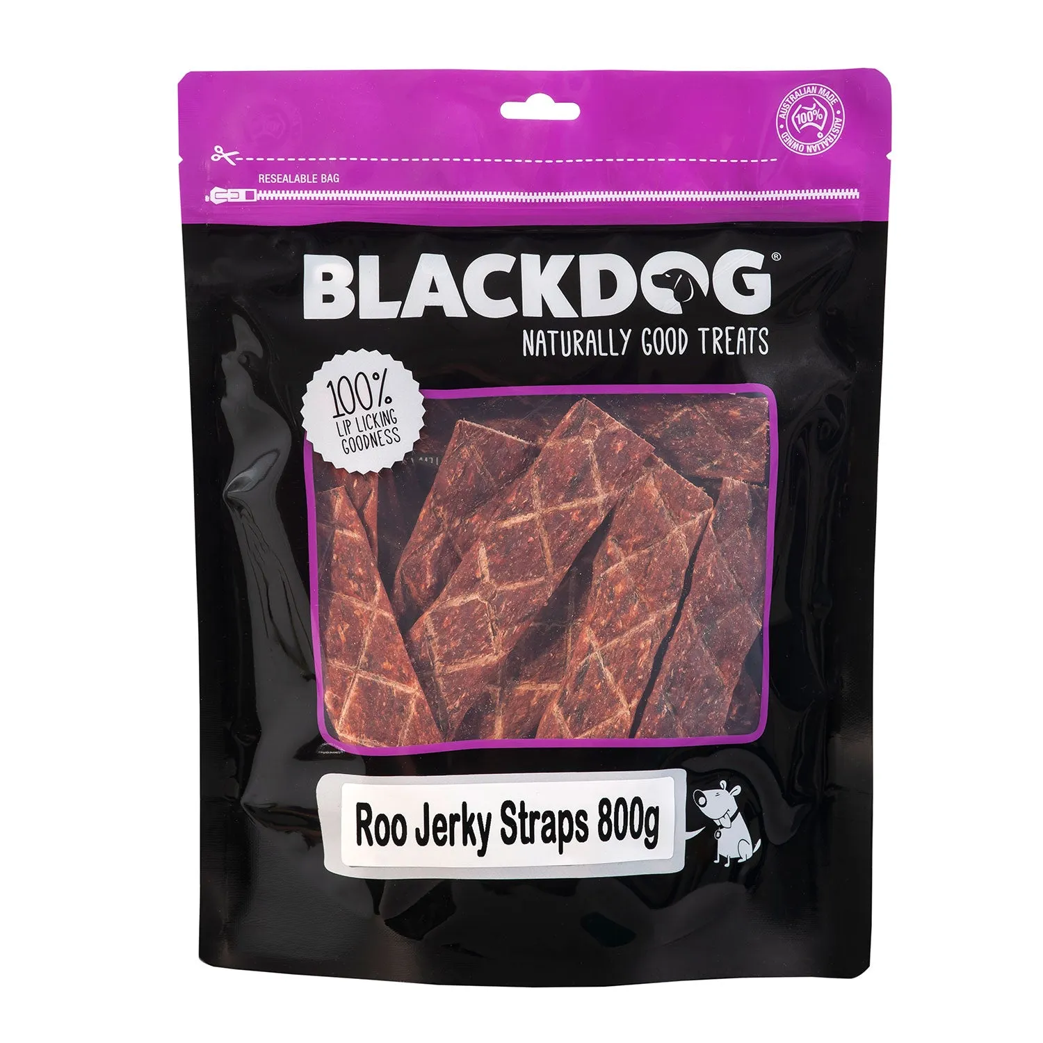 Blackdog Roo Jerky Straps Dog Treat