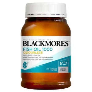 Blackmores Fish Oil 1000 Odourless 200 Capsules