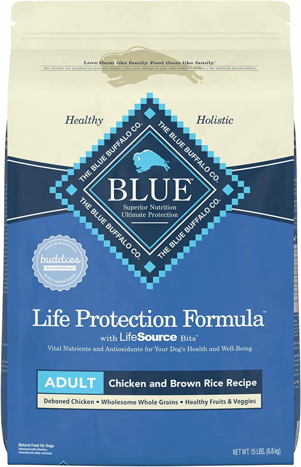 Blue Buffalo Life Protection Formula Natural Chicken And Brown Rice Recipe, Dry Dog Food