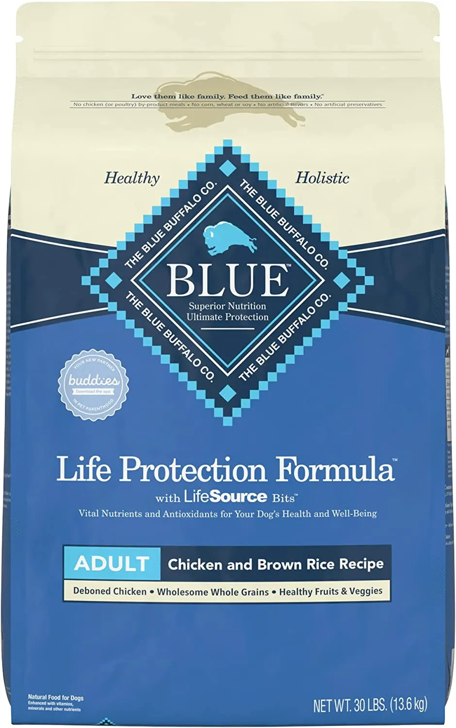 Blue Buffalo Life Protection Formula Natural Chicken And Brown Rice Recipe, Dry Dog Food