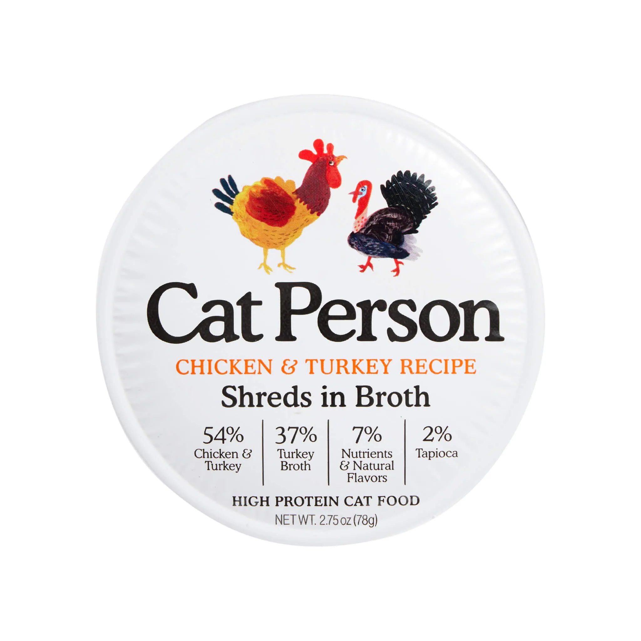 Cat Person Grain-Free Shreds Wet Cat Food 2.75 oz Case of 24