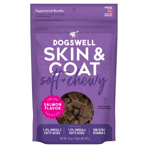 Dogswell Soft & Chewy Salmon Skin & Coat 14 oz