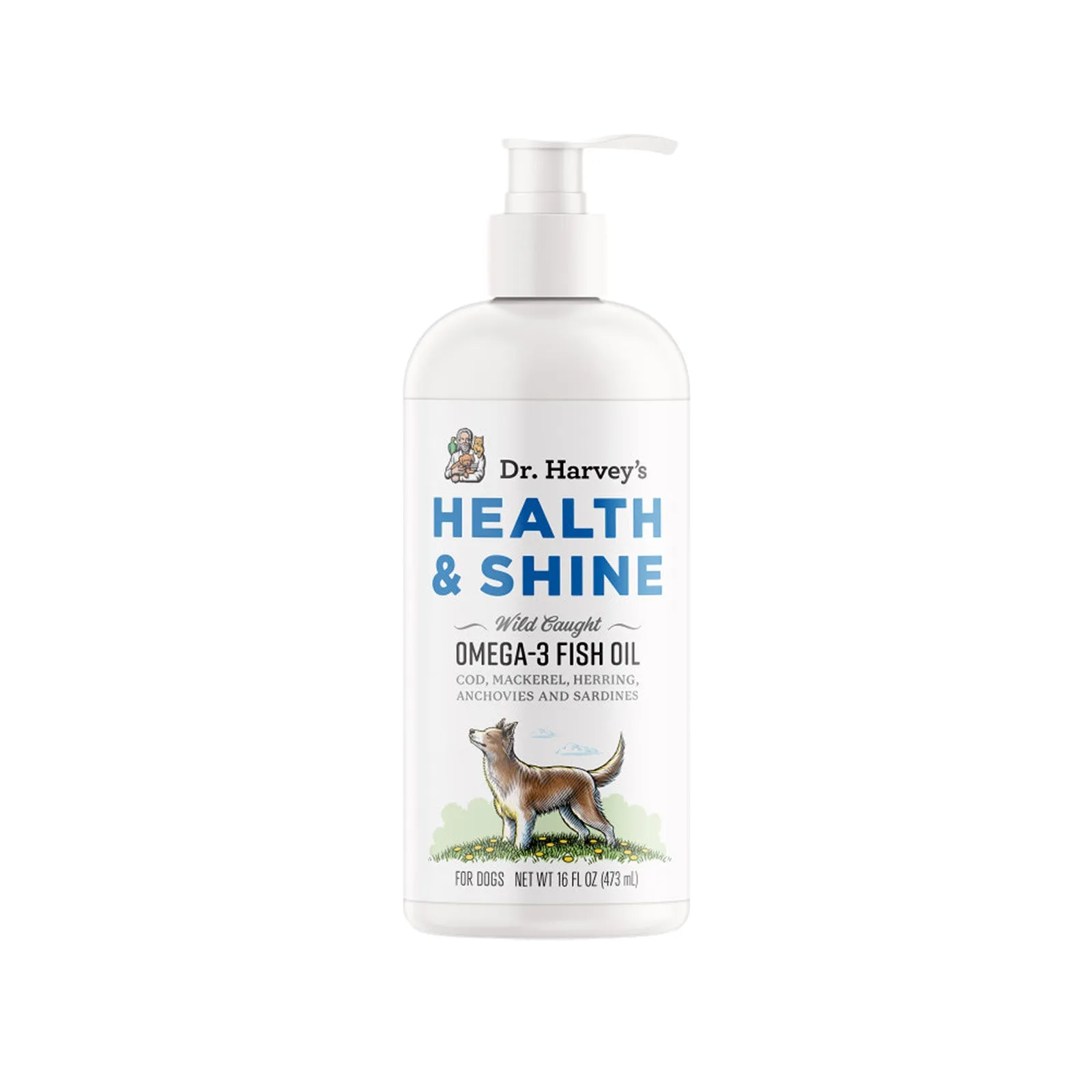 Dr. Harvey's Health and Shine Omega-3 Skin & Coat Fish Oil for Dogs