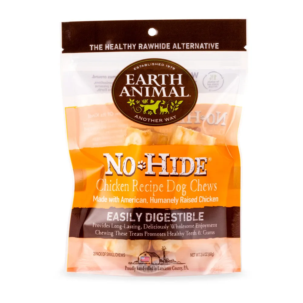 Earth Animal No-Hide Chicken Chew Dog Treat, Small, 2-pack