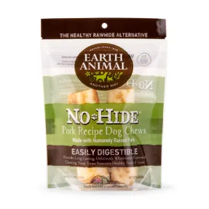 Earth Animal No-Hide Pork Chew Dog Treat, Small, 2-pack