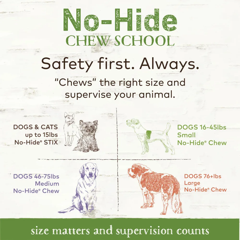 Earth Animal No-Hide Pork Chew Dog Treat, Small, 2-pack