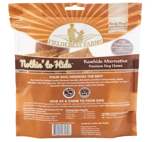 Fieldcrest Nothin’ to Hide Flip Chip Peanut Butter Dog Chews