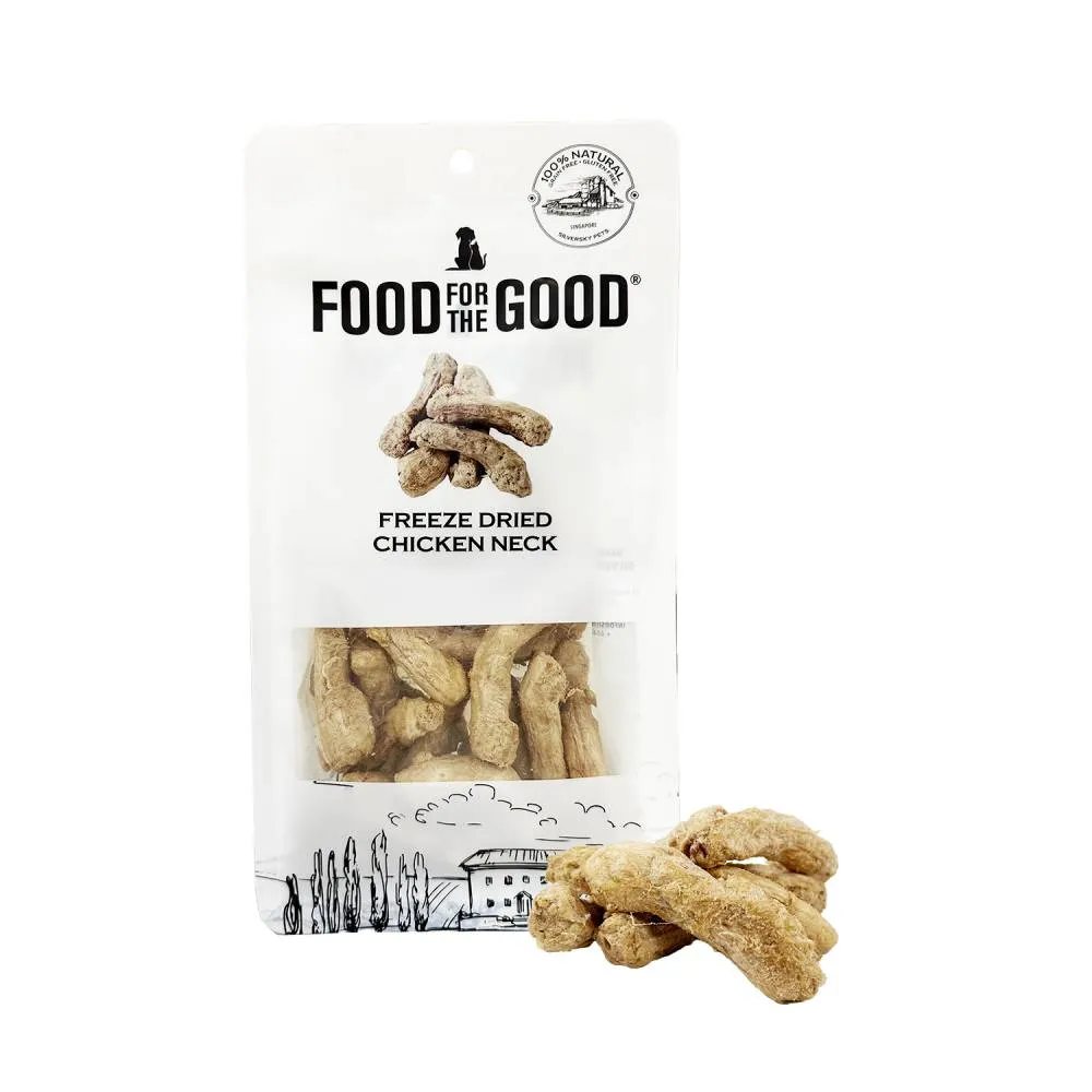 Food For The Good Dog & Cat Treats Freeze Dried Chicken Neck 70g