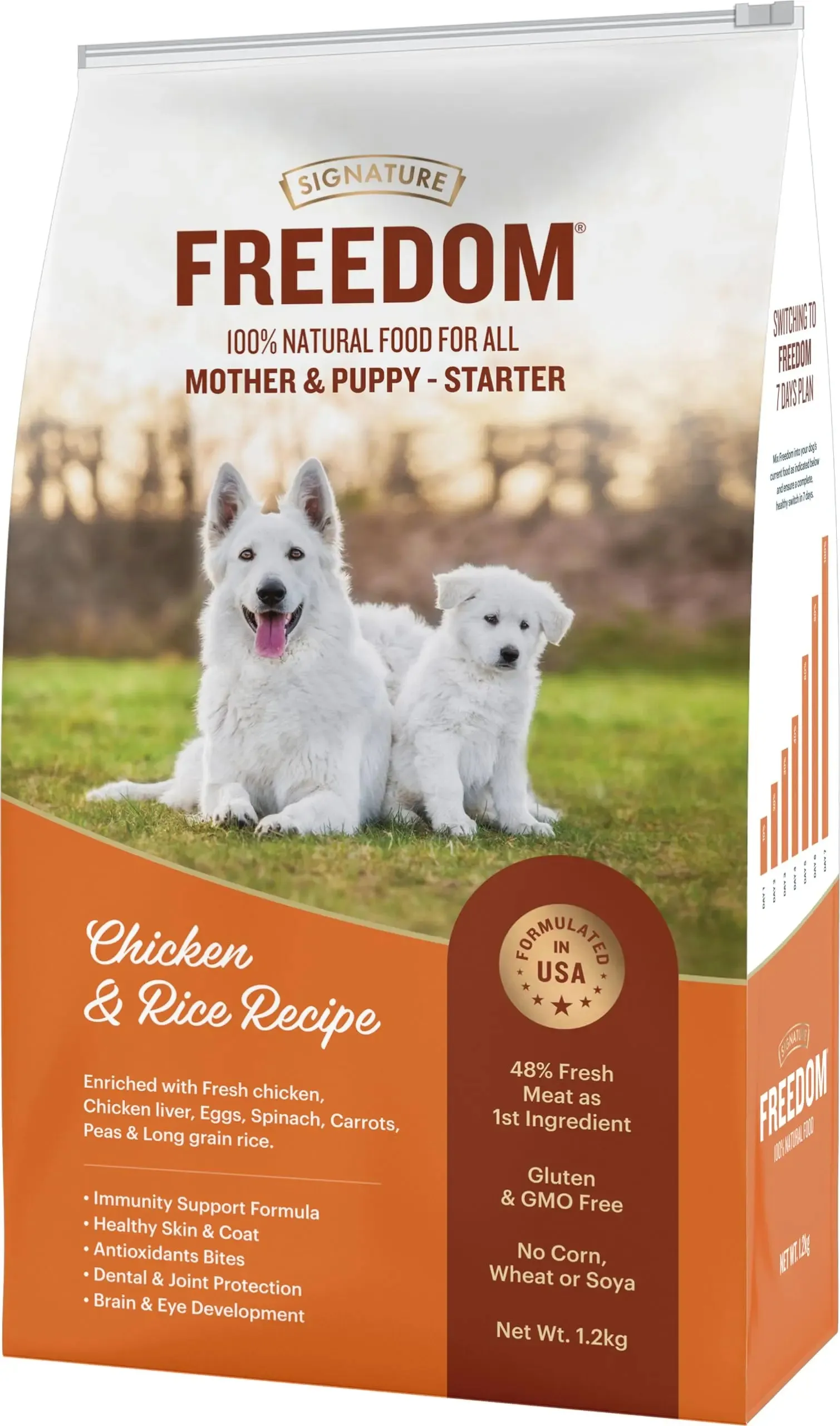 Freedom Chicken & Rice Starter (Mother & Puppy) Dog Dry Food - 1.2 kg