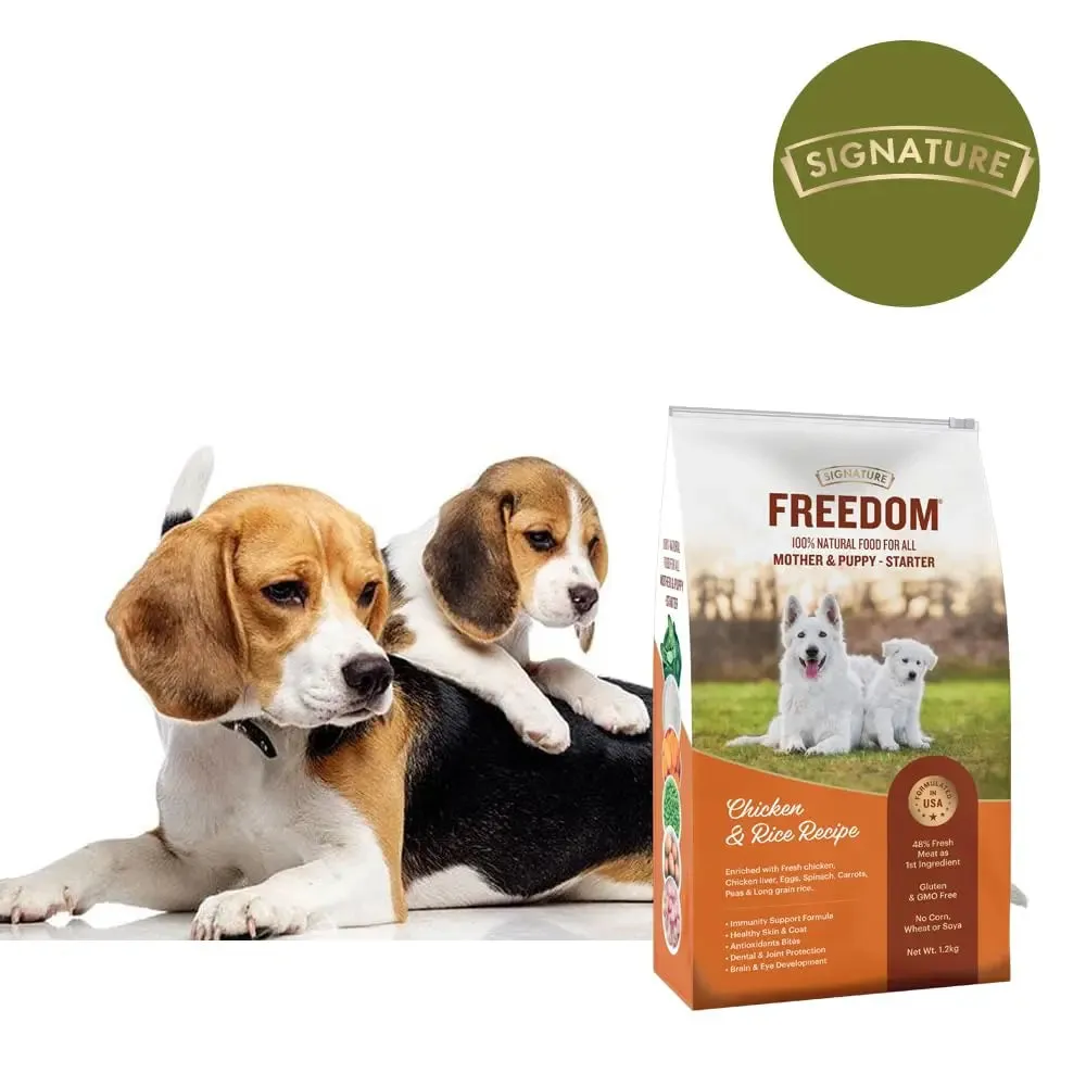 Freedom Chicken & Rice Starter (Mother & Puppy) Dog Dry Food - 1.2 kg