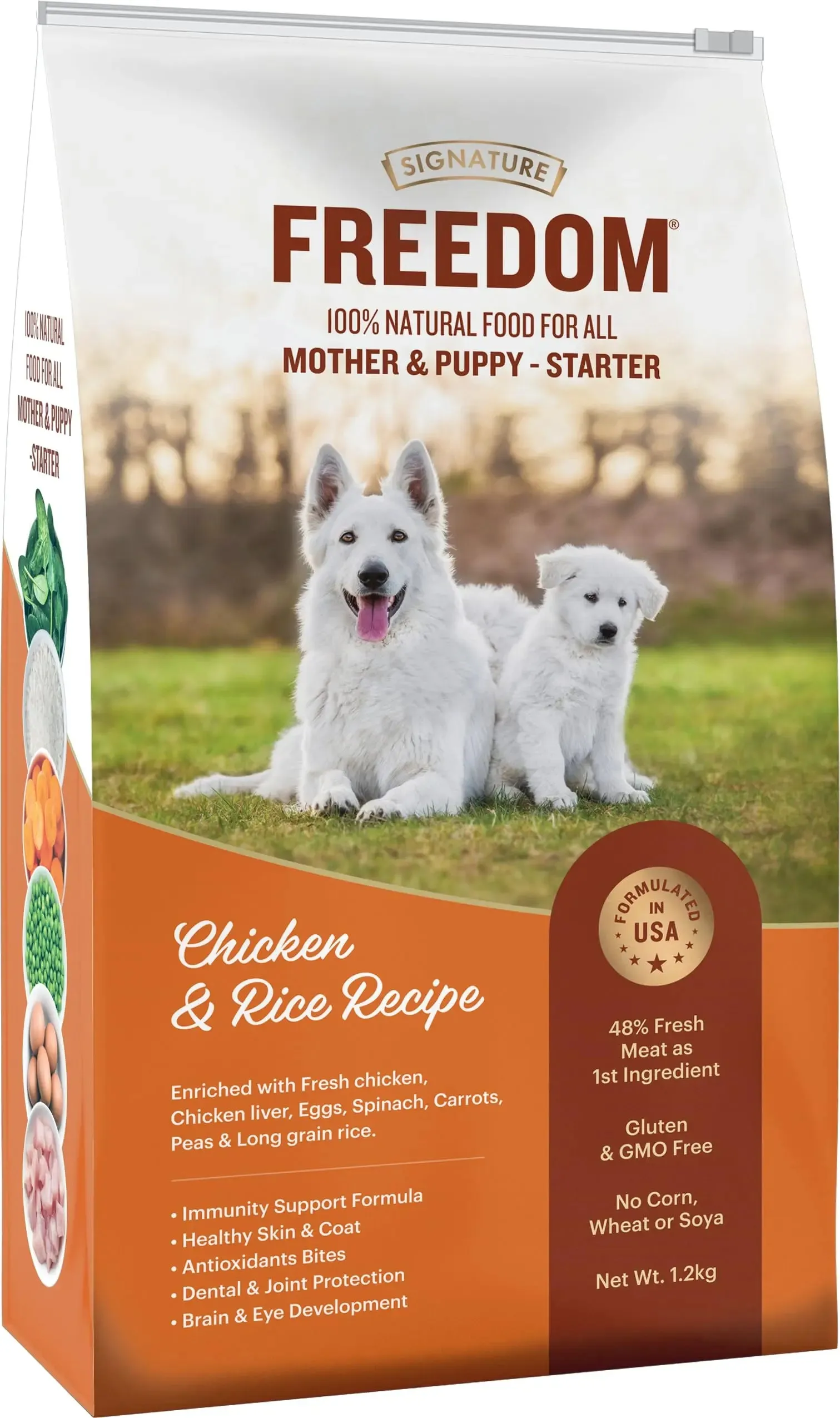 Freedom Chicken & Rice Starter (Mother & Puppy) Dog Dry Food - 1.2 kg