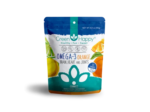 Green & Happy Omega-3 Orange Gummies