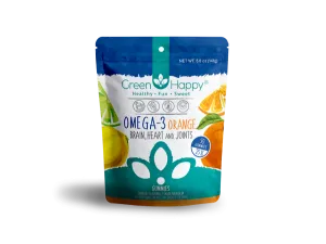 Green & Happy Omega-3 Orange Gummies