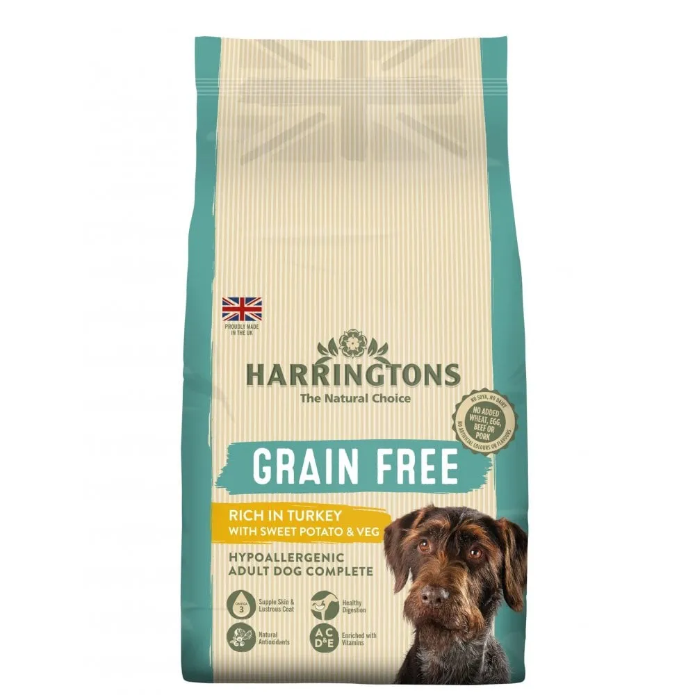 Harringtons Grain Free Dog Food Rich in Turkey & Sweet Potato