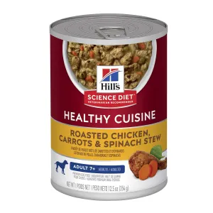 Hill's Science Diet Healthy Cuisine Roasted Chicken, Carrots & Spinach Stew 7  Adult Canned Dog Food