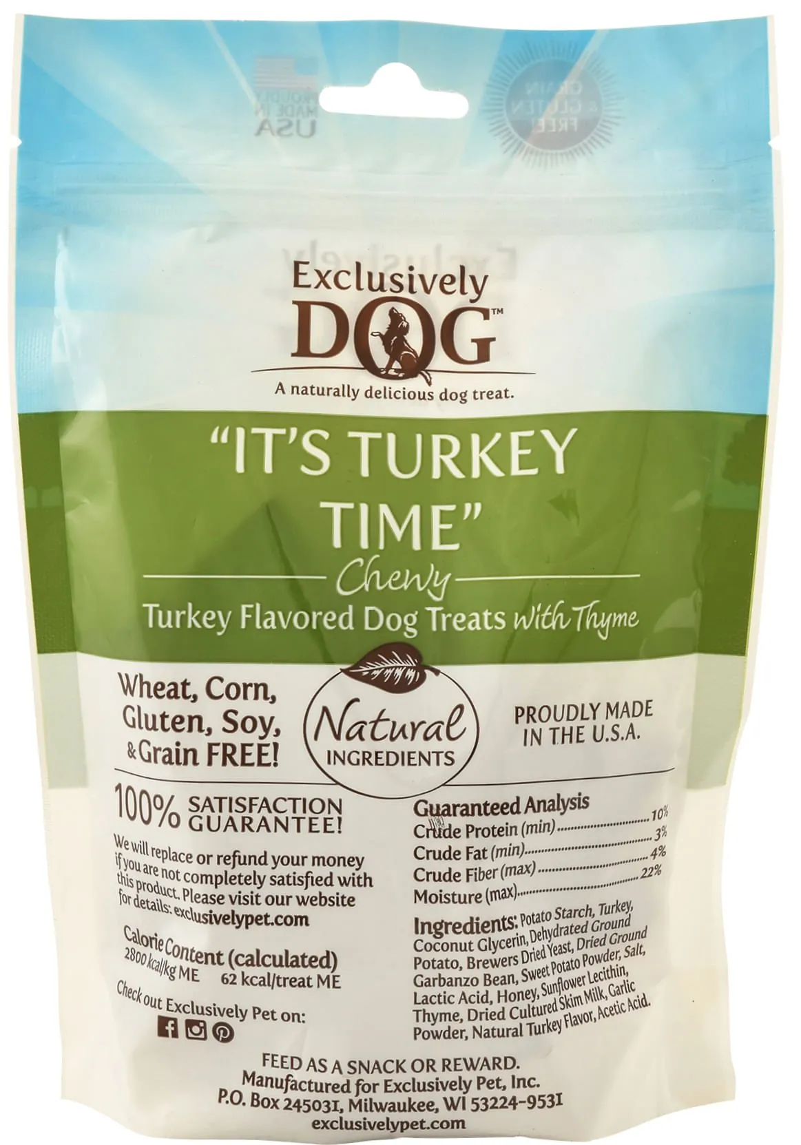 It's Turkey Time Chewy Dog Treats