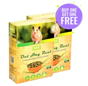 JiMMy Oat Hay Real High Fiber Pellet Hamster Food (Limited Shelf Life) (Buy 1 Get 1)