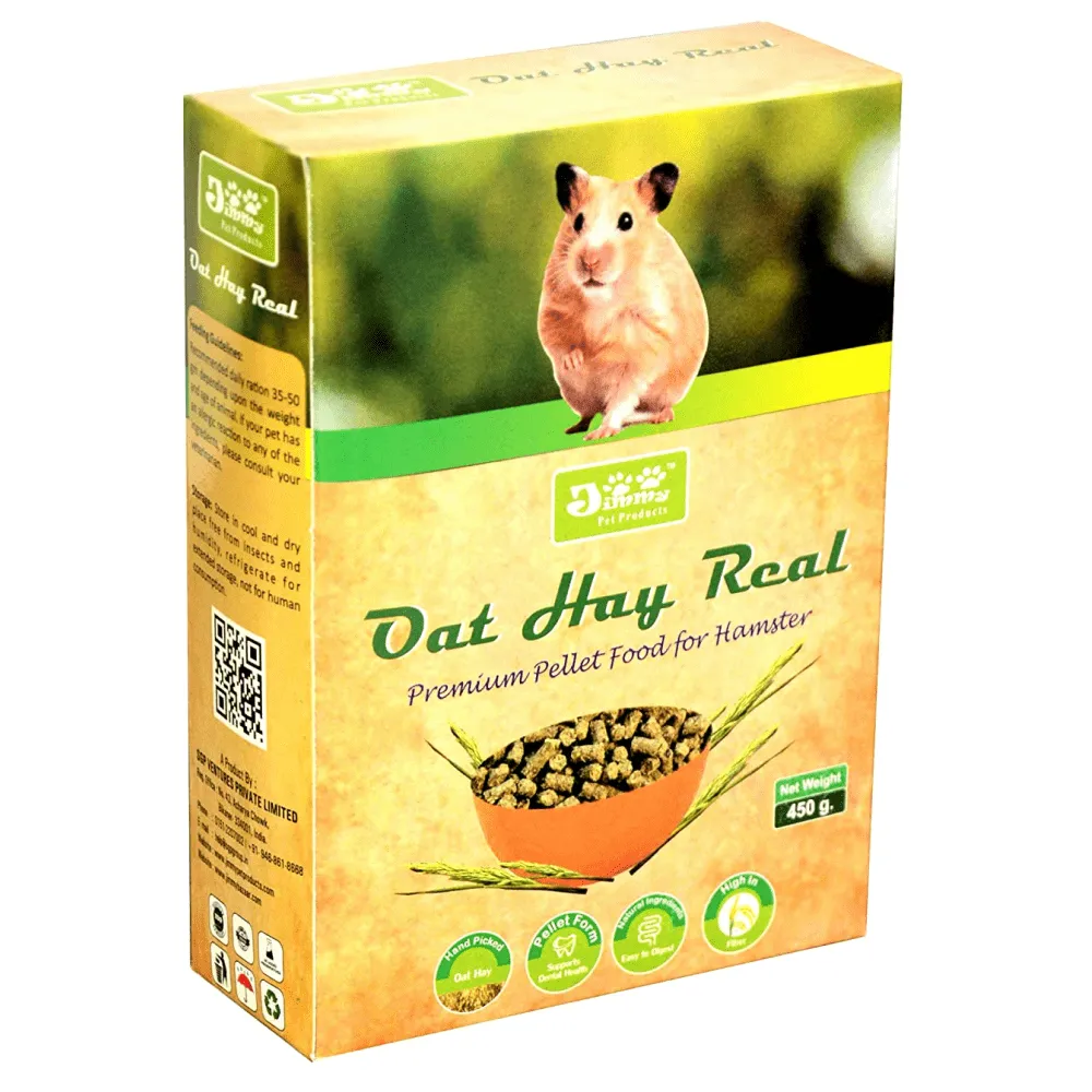 JiMMy Oat Hay Real High Fiber Pellet Hamster Food (Limited Shelf Life) (Buy 1 Get 1)