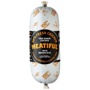 Meatiful Free Range Chicken With Brown Rice Wet Dog Food Sausage 320g