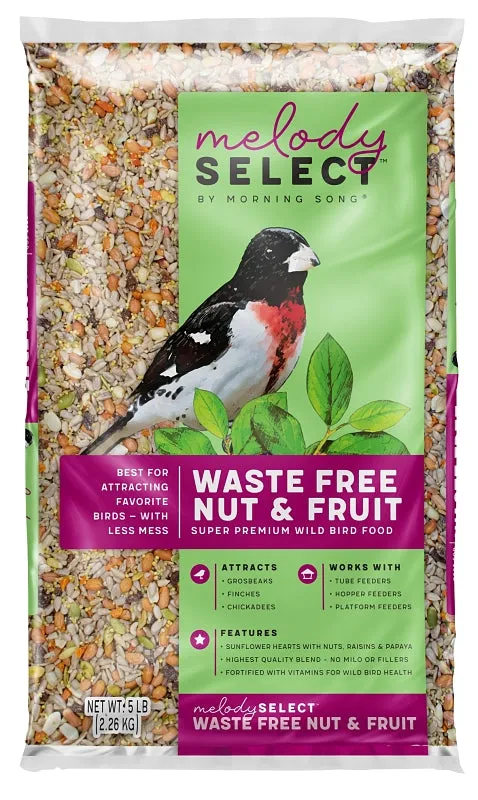 Melody Select 14055 Waste Free Nut & Fruit, 5 lb :BAG: QUANTITY: 1