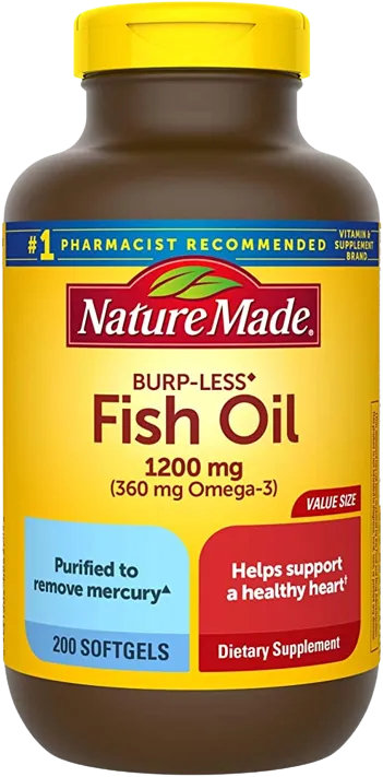 Nature Made Fish oil 1200mg (200 softgels)