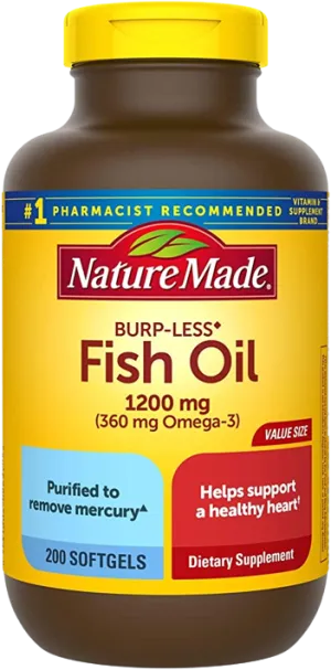 Nature Made Fish oil 1200mg (200 softgels)