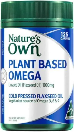 Nature's Own Plant Based Omega 125 Capsules