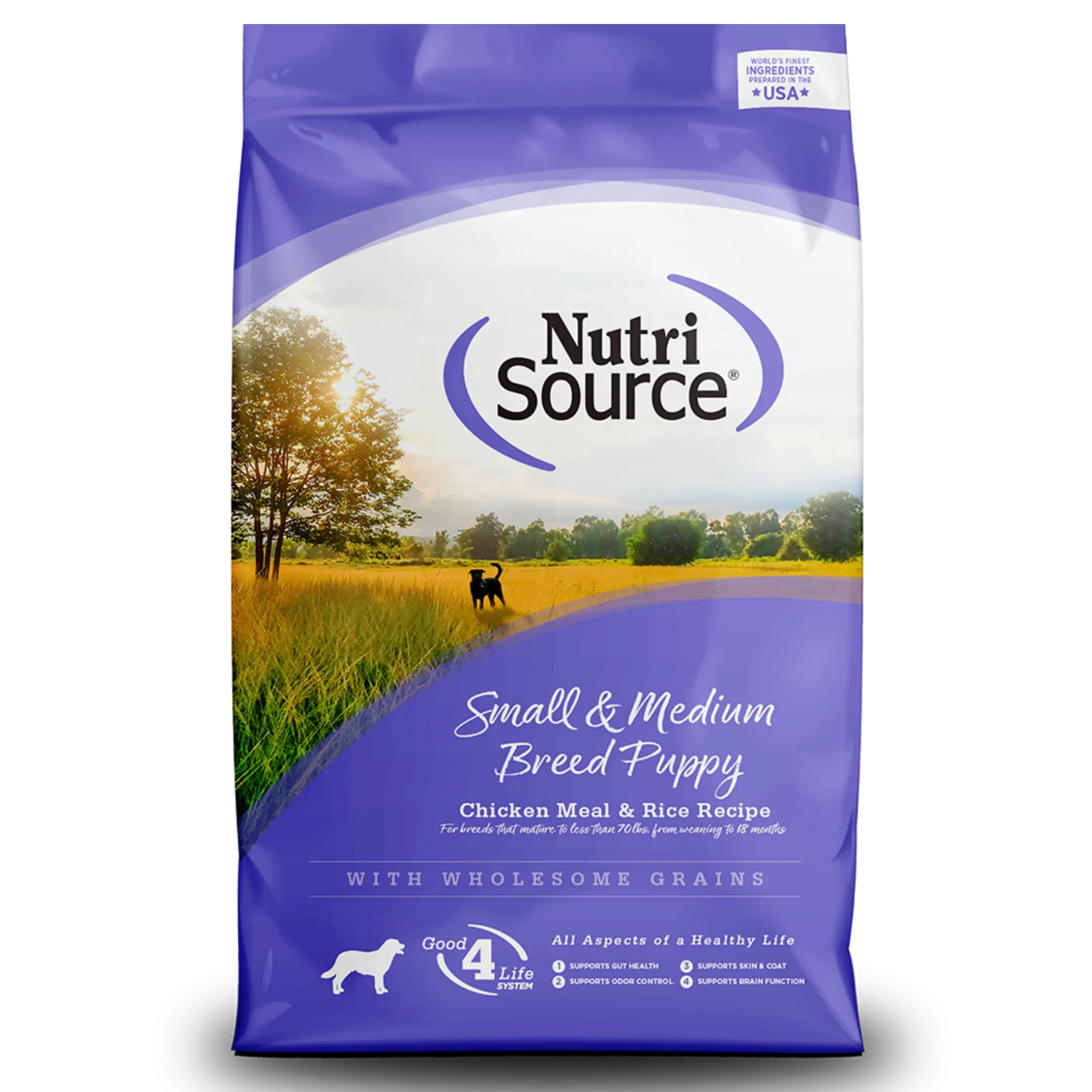 NutriSource Small & Medium Breed Puppy Chicken & Rice Formula Dry Dog Food