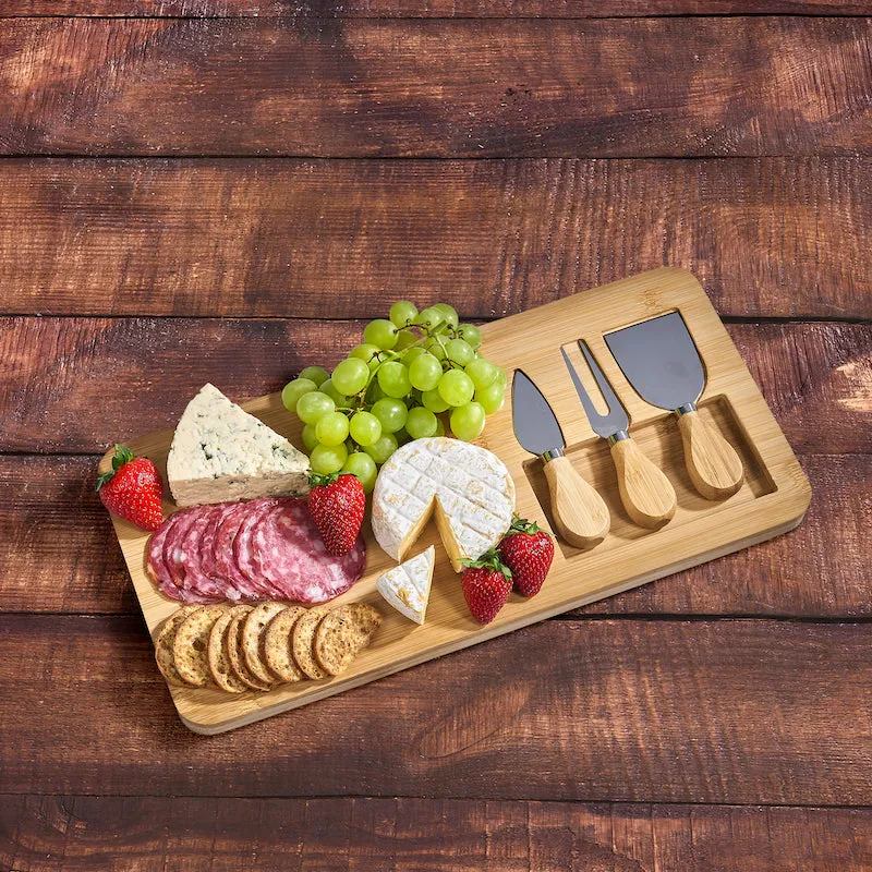 Okiyo Chizu Bamboo Cheese Board Set