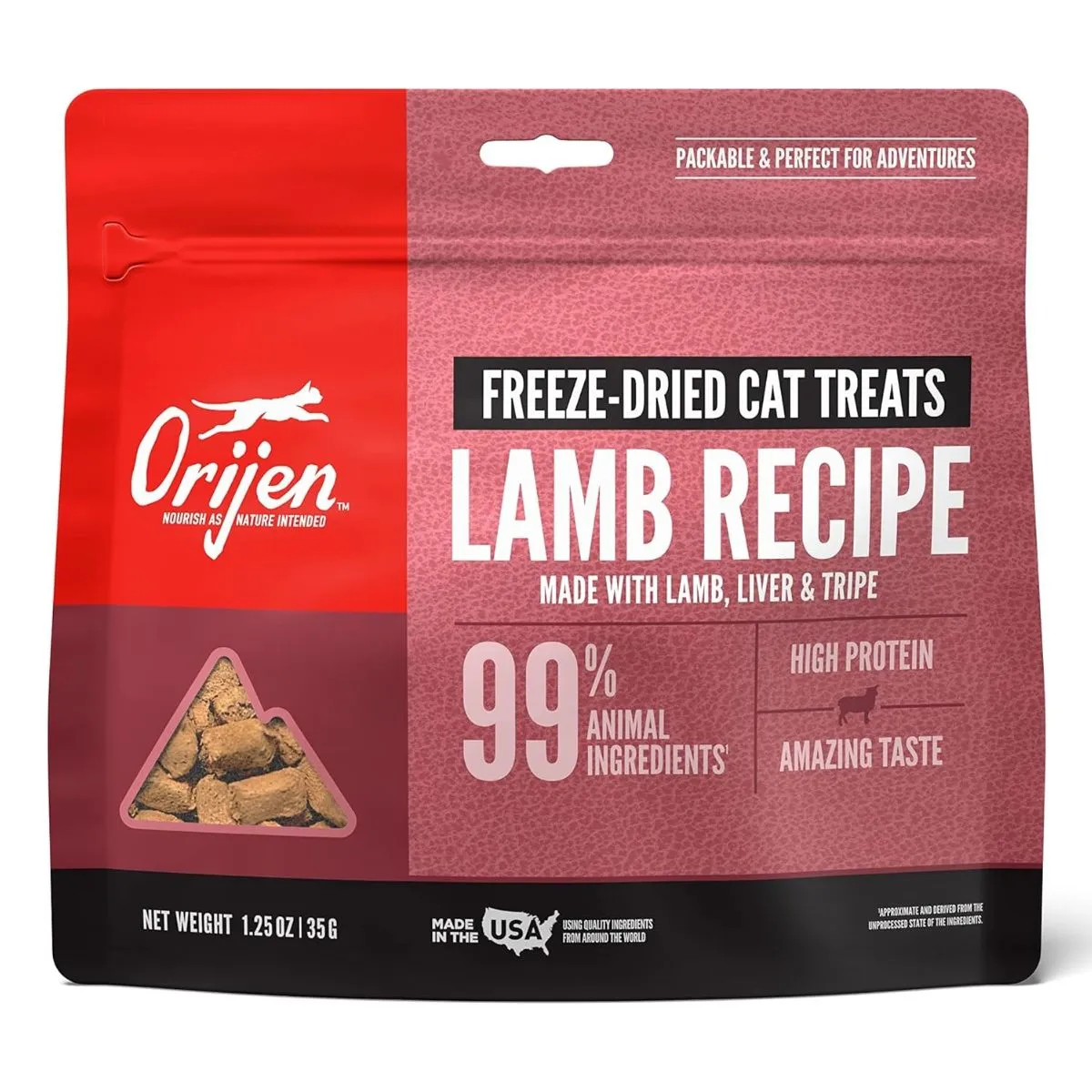 Orijen Freeze Dried Grass-Fed Lamb Cat Treats 1.25oz