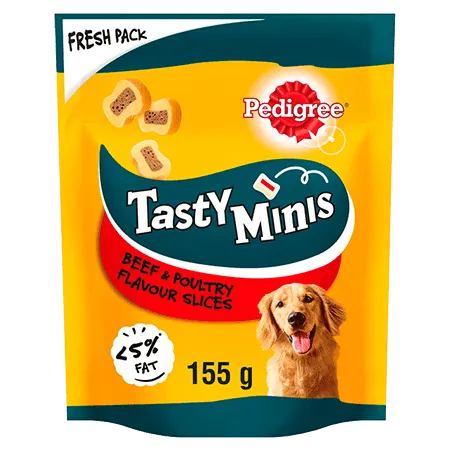 PEDIGREE® Tasty Minis Beef & Poultry 155g