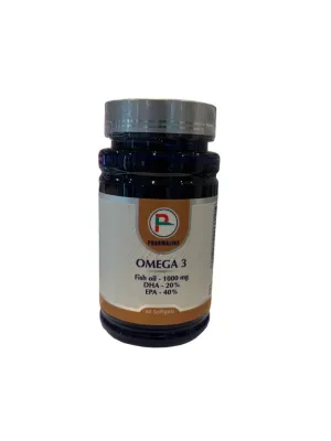 Pharma Line Omega 3 1000 Mg Softgels 60S Soft Gelattin Capsule 1000 Mg 60 PC