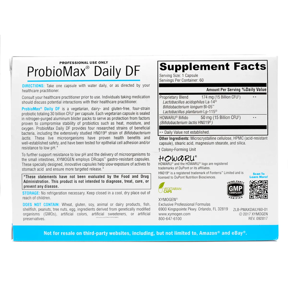 ProbioMax Daily DF by Xymogen