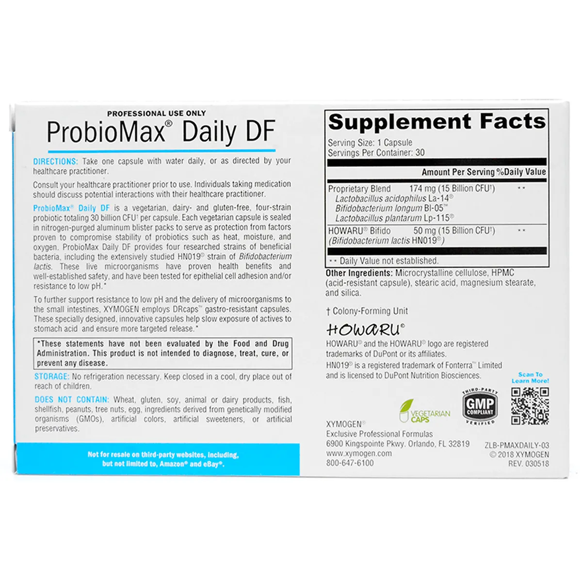 ProbioMax Daily DF by Xymogen