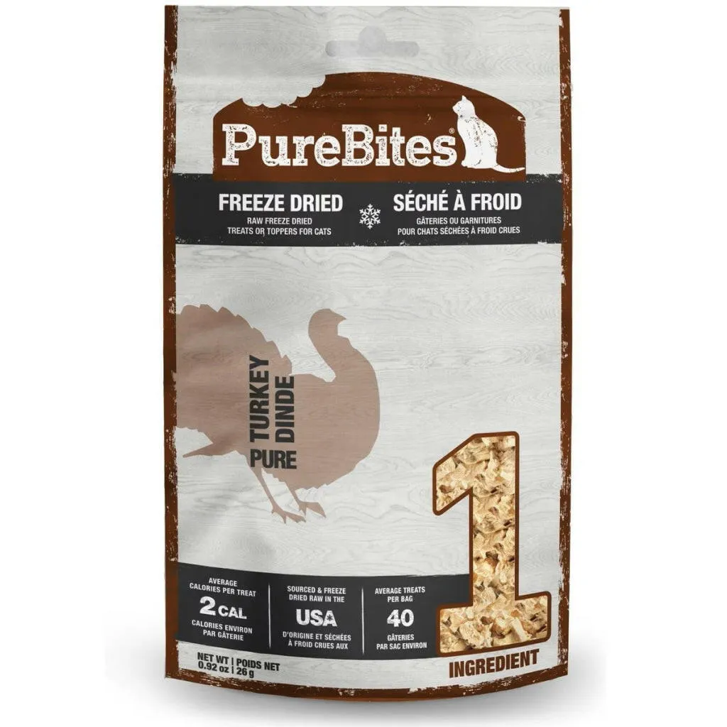 PureBites Freeze Dried Turkey Breast Treats for Cats (0.91 oz)