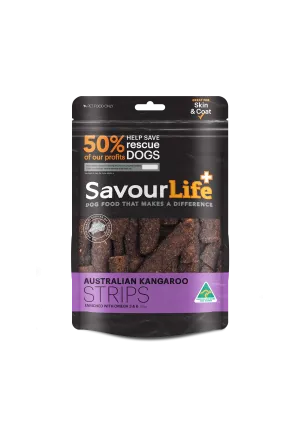 SavourLife Dog Treat Australian Kangaroo Strips 165g