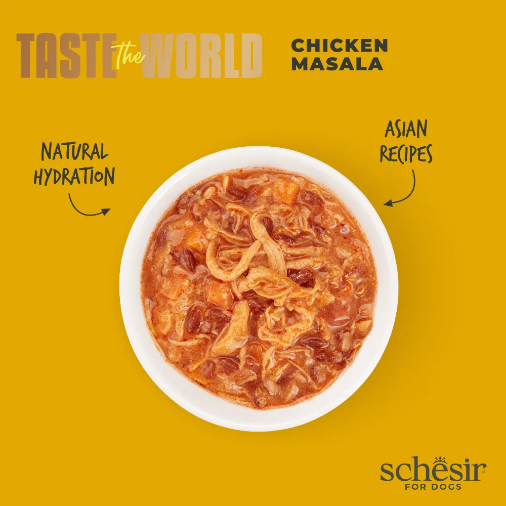 Schesir Dog Taste The World Chicken Masala 150g