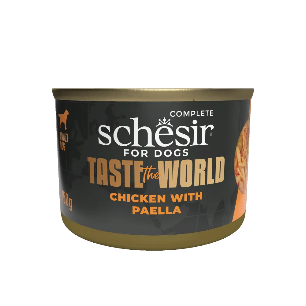 Schesir Dog Taste The World Chicken With Paella 150g