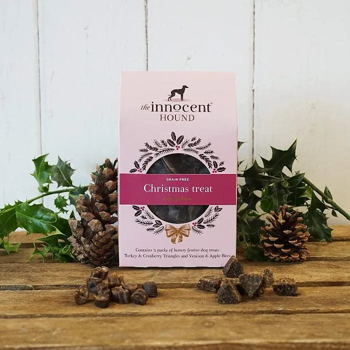 The Innocent Hound - Christmas Treat Collection with Venison Bites & Turkey Triangles | Dog Treats