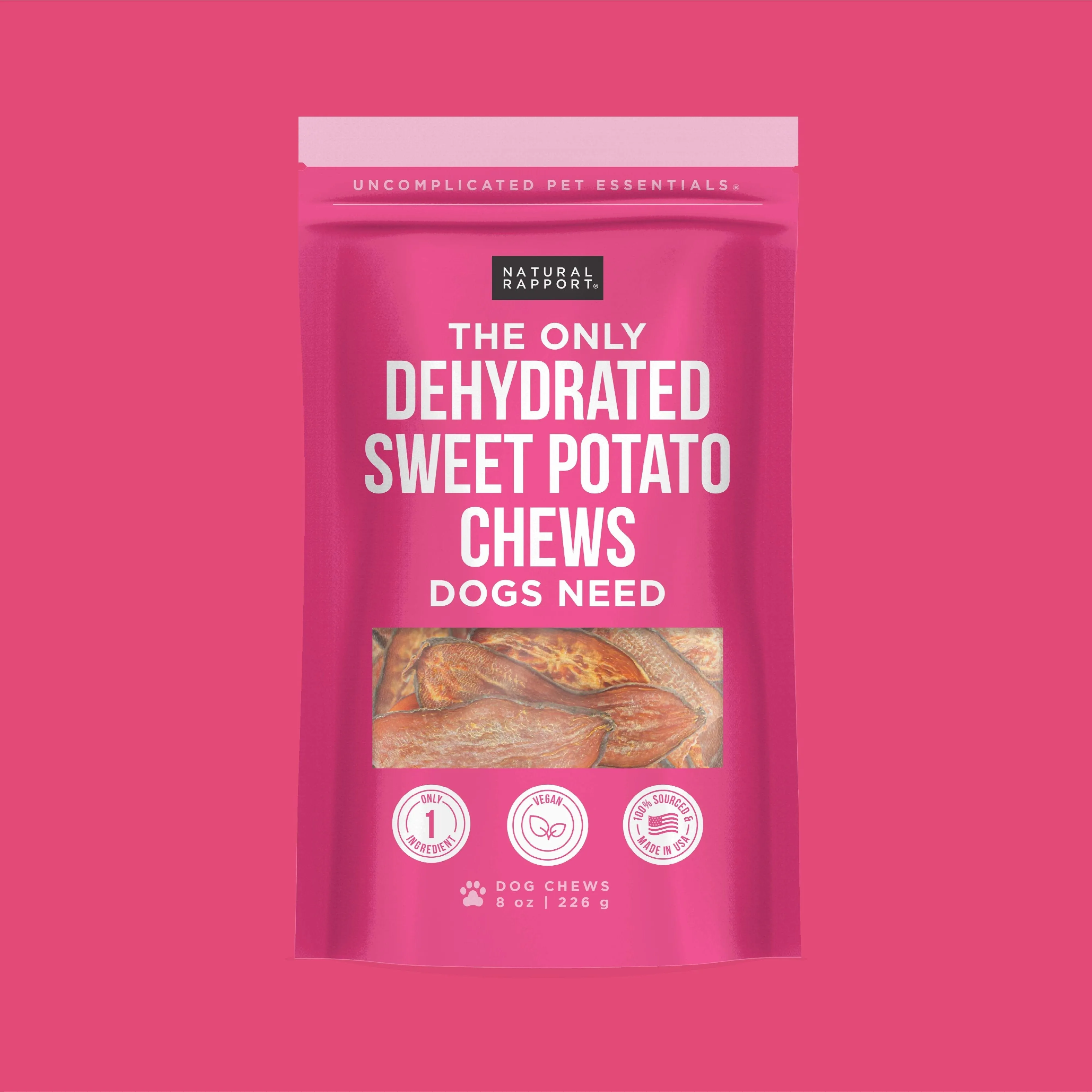 The Only Dehydrated Sweet Potato Chews Dogs Need - Wholesale