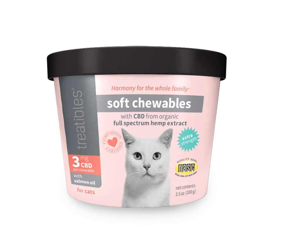 Treatibles FOR CATS: EXTRA STRENGTH CBD Soft Chewables 3mg