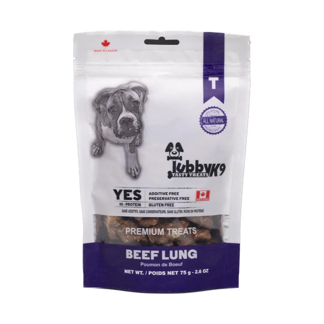 Tubby K9 Tasty Dog Treats Beef Lung