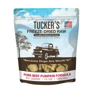 Tucker's Freeze-Dried Raw Pork Beef & Pumpkin Recipe Dog Food 14oz